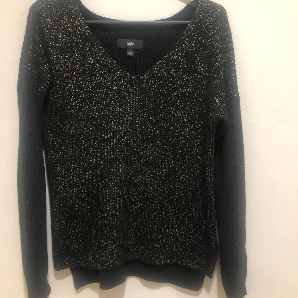 Black Mossimo Sweater w/Gold Flecks on Front
